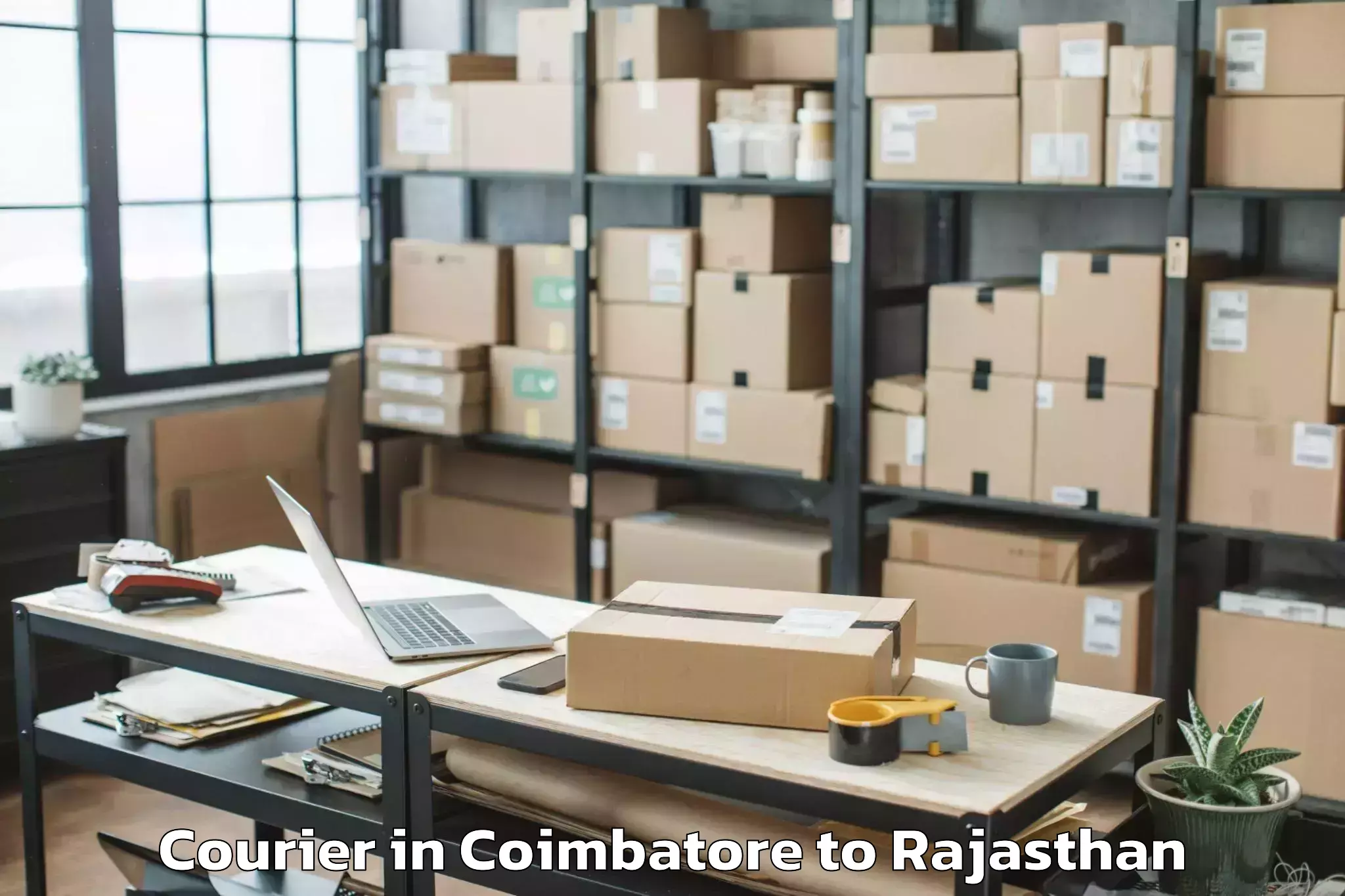 Book Your Coimbatore to Bisalpur Courier Today